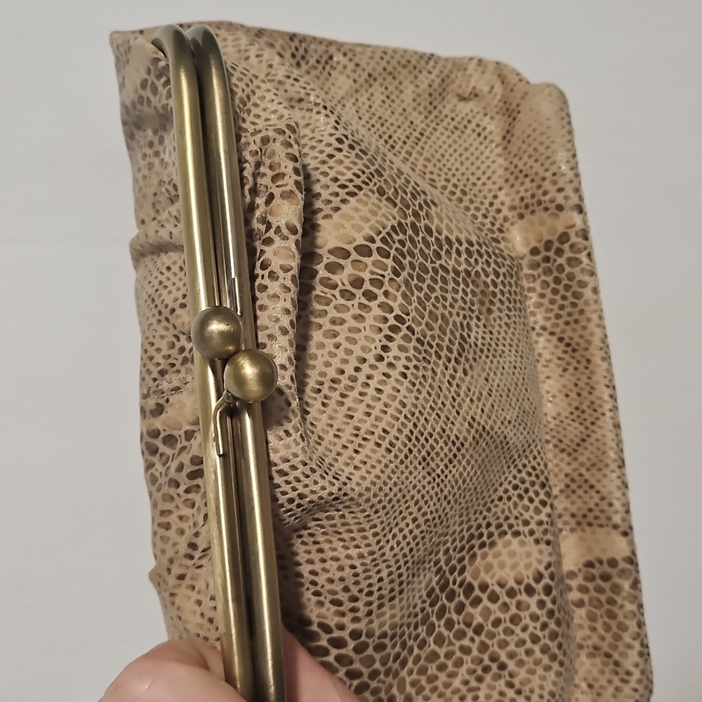 Hobo International Snakeskin Python Print Kiss Lo… - image 3